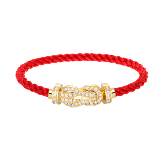 [Triumph Jewelry]CHANCE LARGE 8 FIGURE BUCKLE FULLDIAMOND BRACELET GOLD