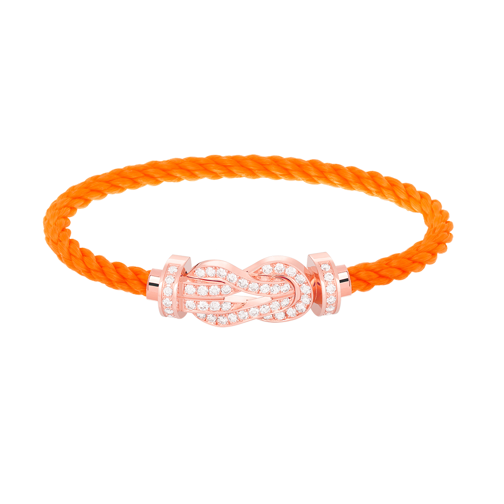[Triumph Jewelry]CHANCE LARGE 8 FIGURE BUCKLE FULL DIAMOND BRACELET ROSE GOLD