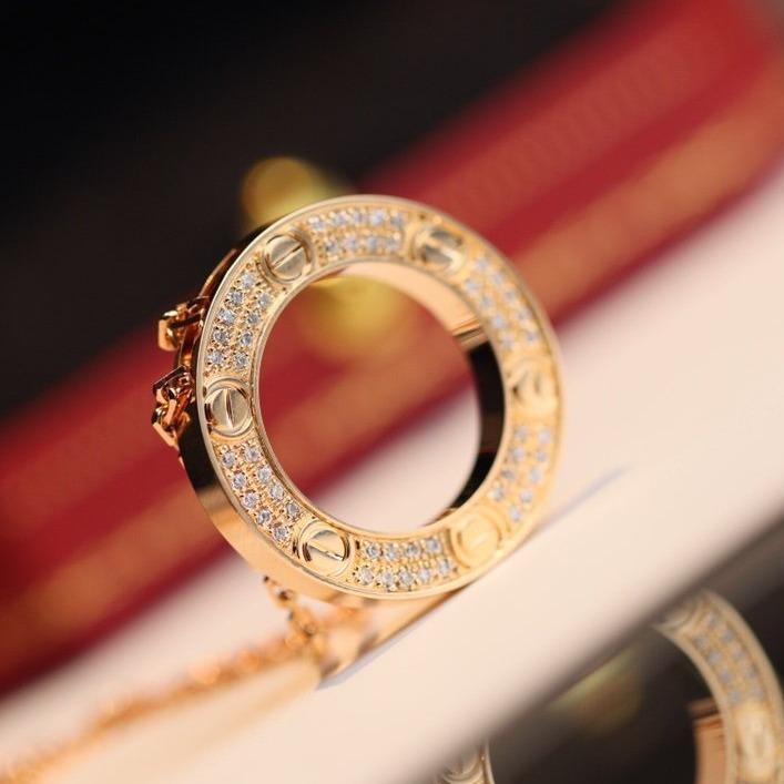 [Triumph Jewelry]LOVE NECKLACE ADJUSTABLE ROSE GOLD