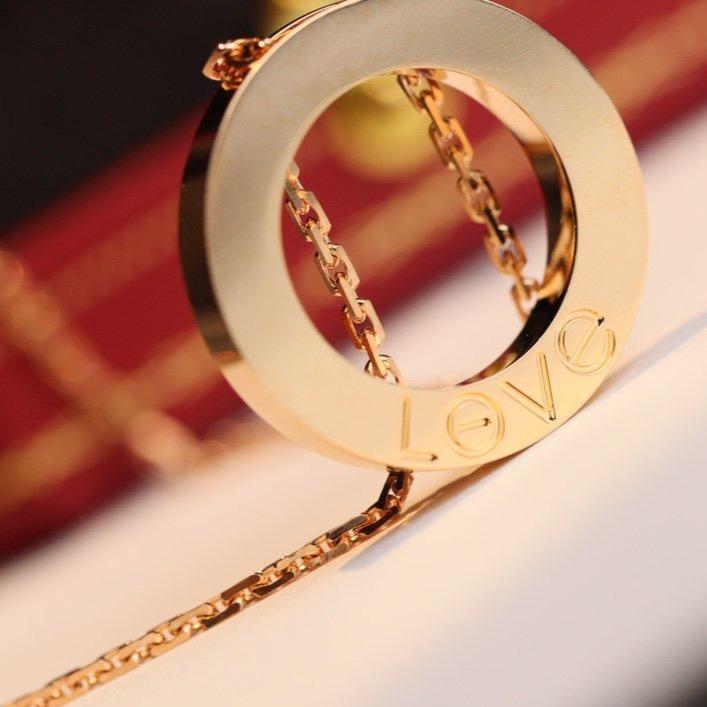 [Triumph Jewelry]LOVE NECKLACE ADJUSTABLE ROSE GOLD