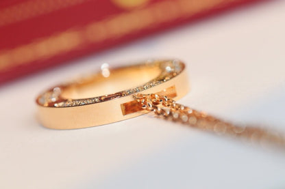 [Triumph Jewelry]LOVE NECKLACE ADJUSTABLE ROSE GOLD