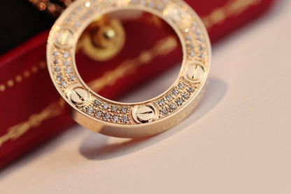 [Triumph Jewelry]LOVE NECKLACE ADJUSTABLE ROSE GOLD