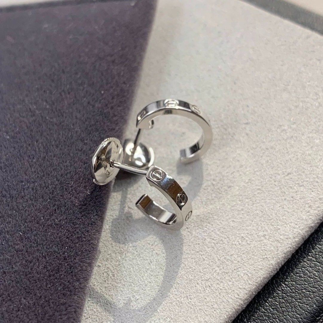 [Triumph Jewelry]LOVE EARRINGS 2.65MM SILVER