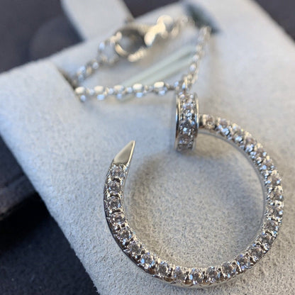 [Triumph Jewelry]JUSTE NECKLACE SILVER DIAMONDS