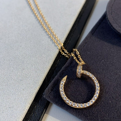 [Triumph Jewelry]JUSTE NECKLACE PINK GOLD DIAMONDS