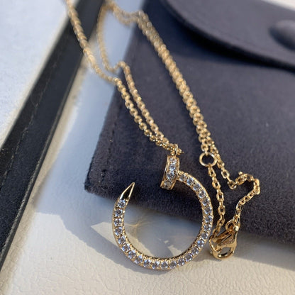 [Triumph Jewelry]JUSTE NECKLACE PINK GOLD DIAMONDS