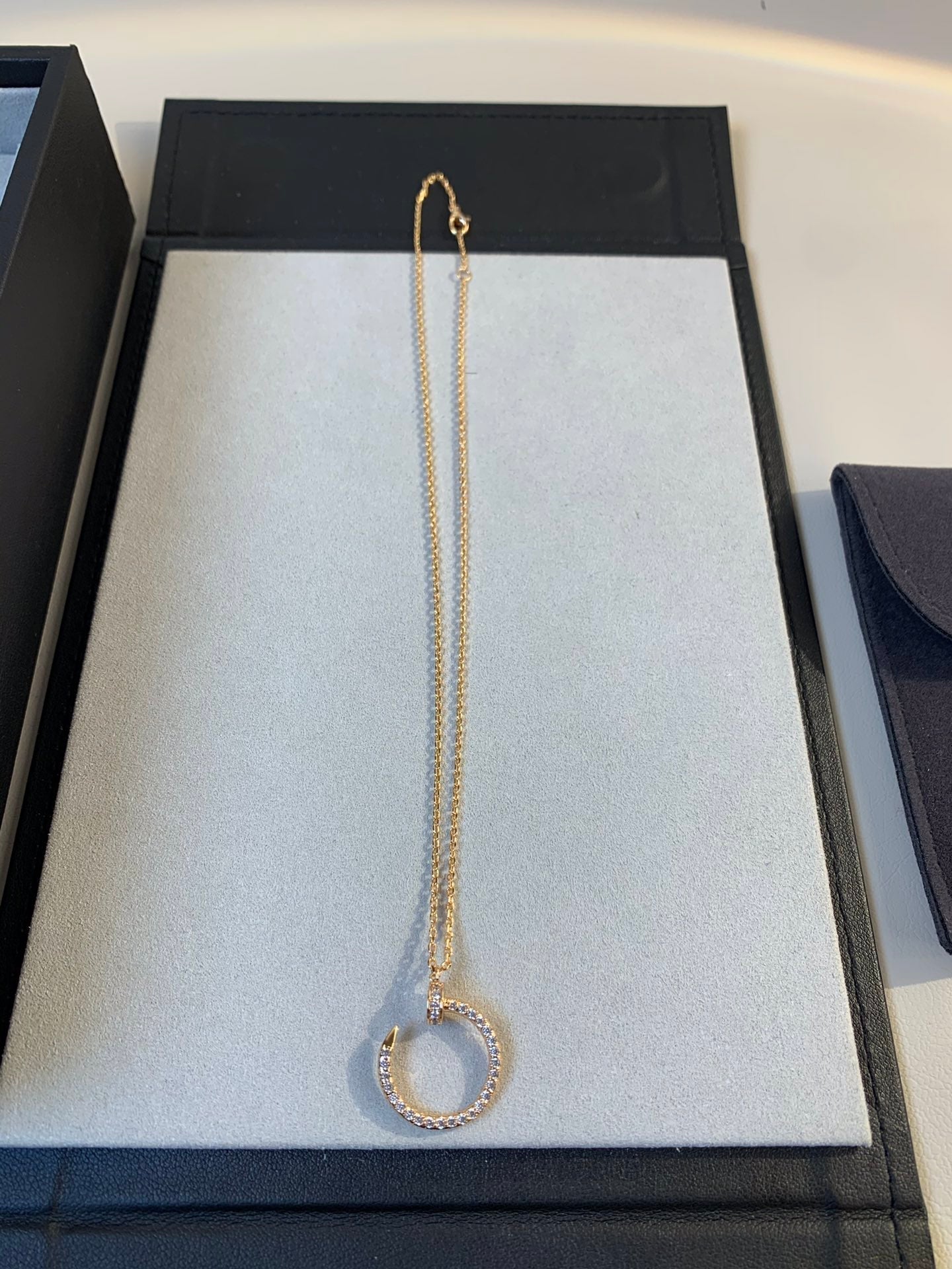 [Triumph Jewelry]JUSTE NECKLACE PINK GOLD DIAMONDS