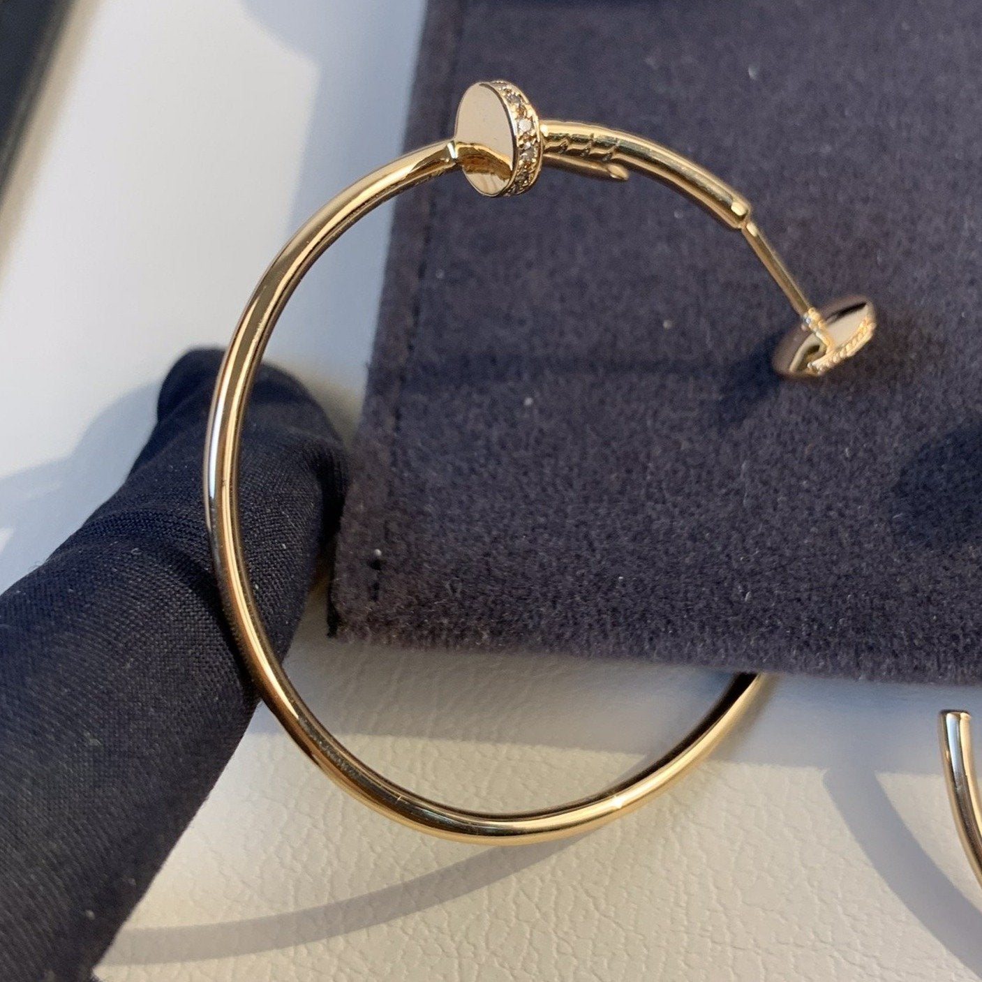 [Triumph Jewelry]JUSTE EARRINGS GOLD DIAMONDS 1.8MM