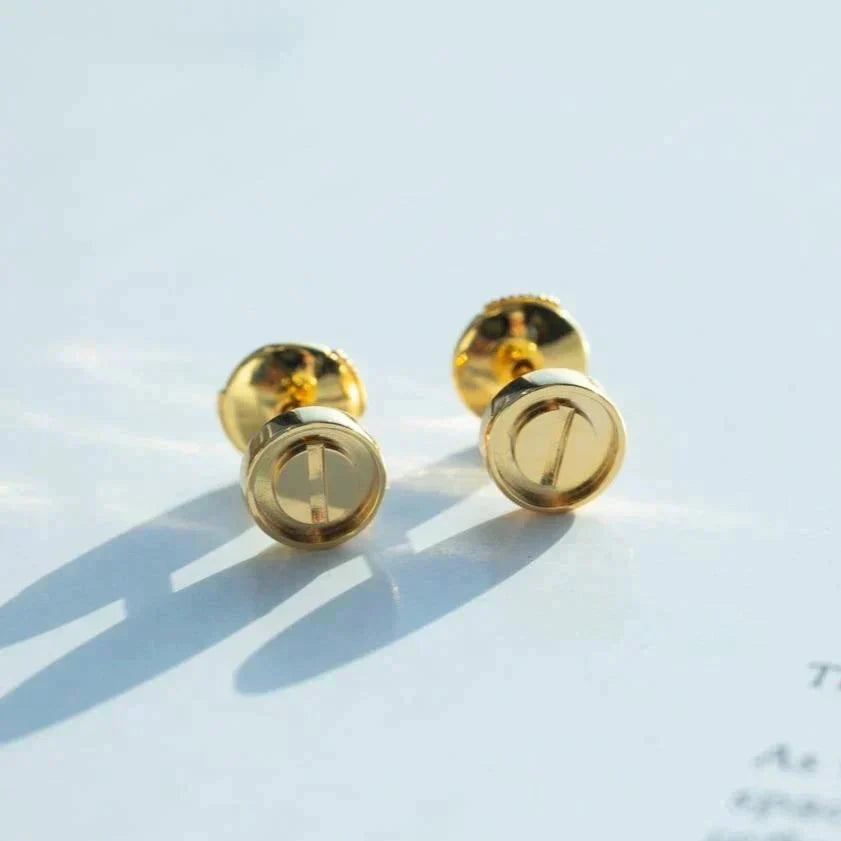 [Triumph Jewelry]LOVE EARRINGS GOLD 10MM