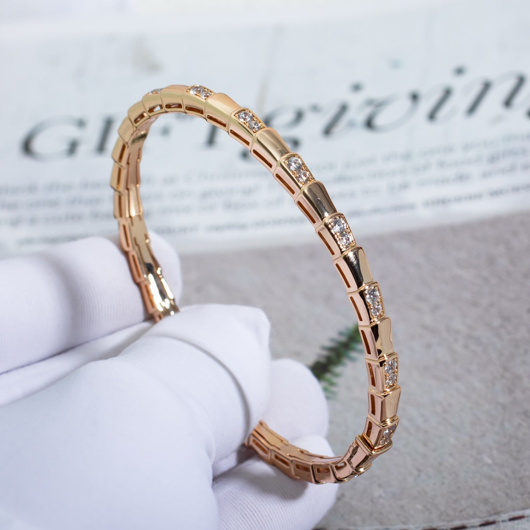 [Triumph Jewelry]SERPENTI SMALL BRACELET PINK GOLD DIAMOND