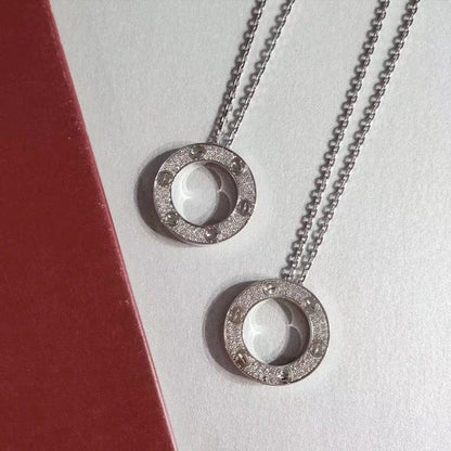 [Triumph Jewelry]LOVE NECKLACE ADJUSTABLE SILVER