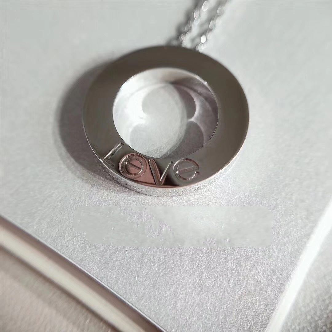 [Triumph Jewelry]LOVE NECKLACE ADJUSTABLE SILVER