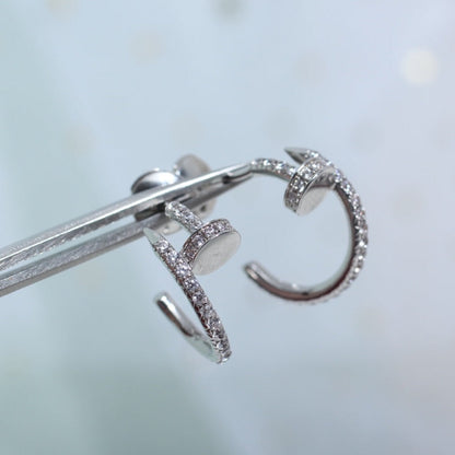 [Triumph Jewelry]JUSTE EARRINGS 12.75MM SILVER DIAMOND