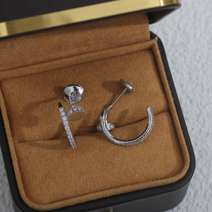 [Triumph Jewelry]JUSTE EARRINGS 12.75MM SILVER DIAMOND