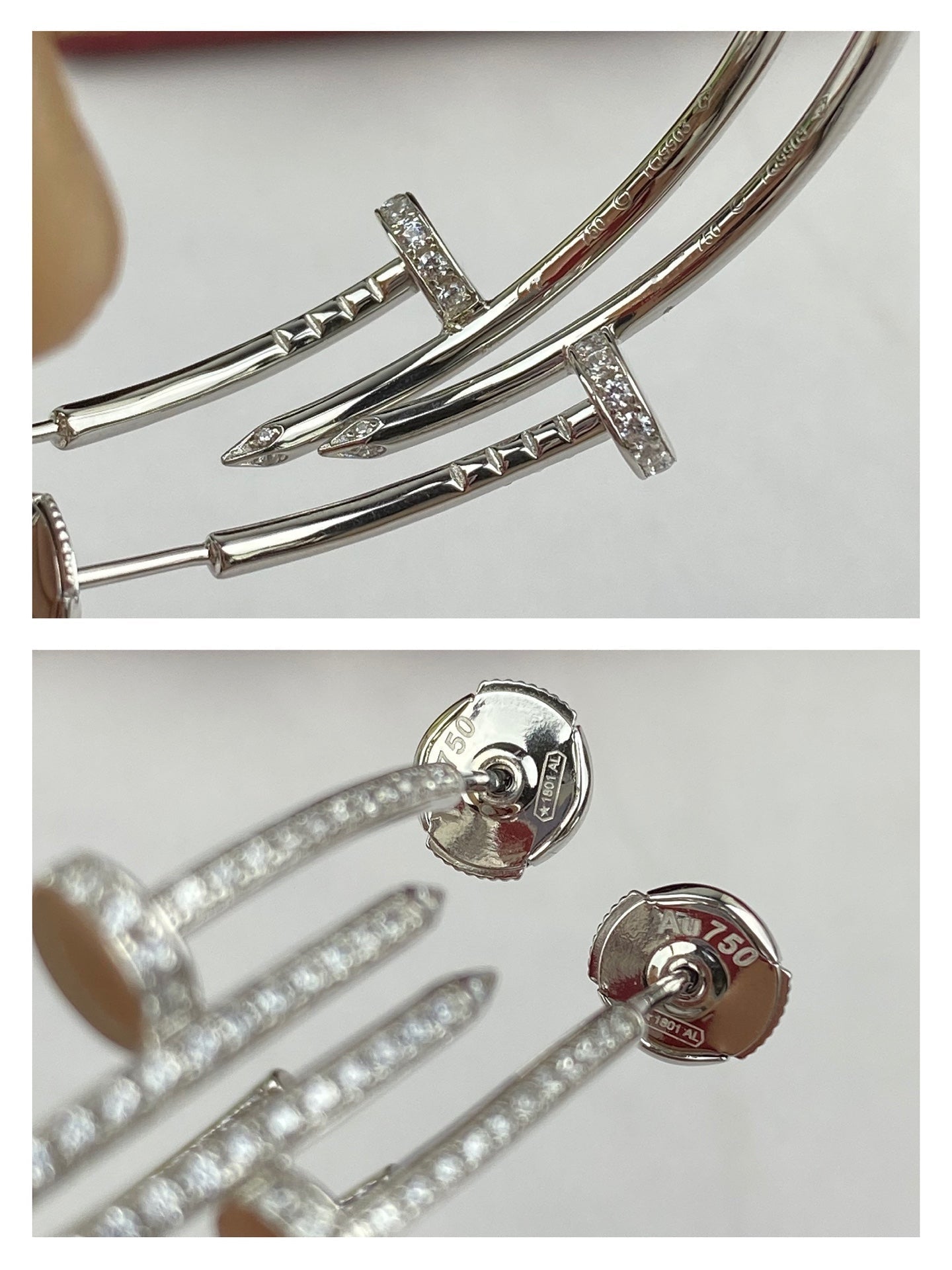 [Triumph Jewelry]JUSTE EARRINGS FULL DIAMONDS 1.8MM