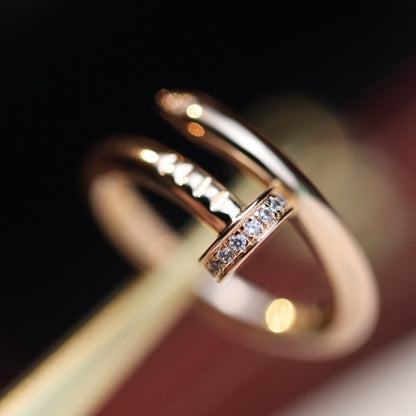 [Triumph Jewelry]JUSTE RING 2.65MM PINK GOLD DIAMOND