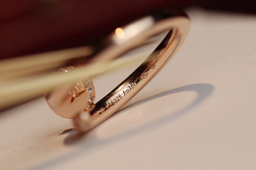 [Triumph Jewelry]JUSTE RING 2.65MM PINK GOLD DIAMOND
