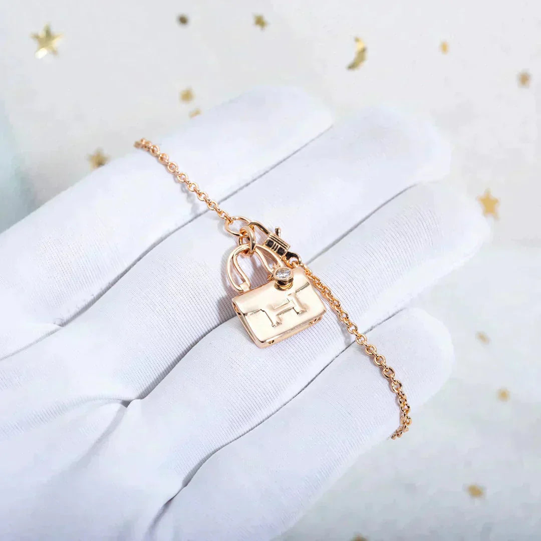 [Triumph Jewelry]AMULETTE PEDANT ROSE GOLD NECKLACE