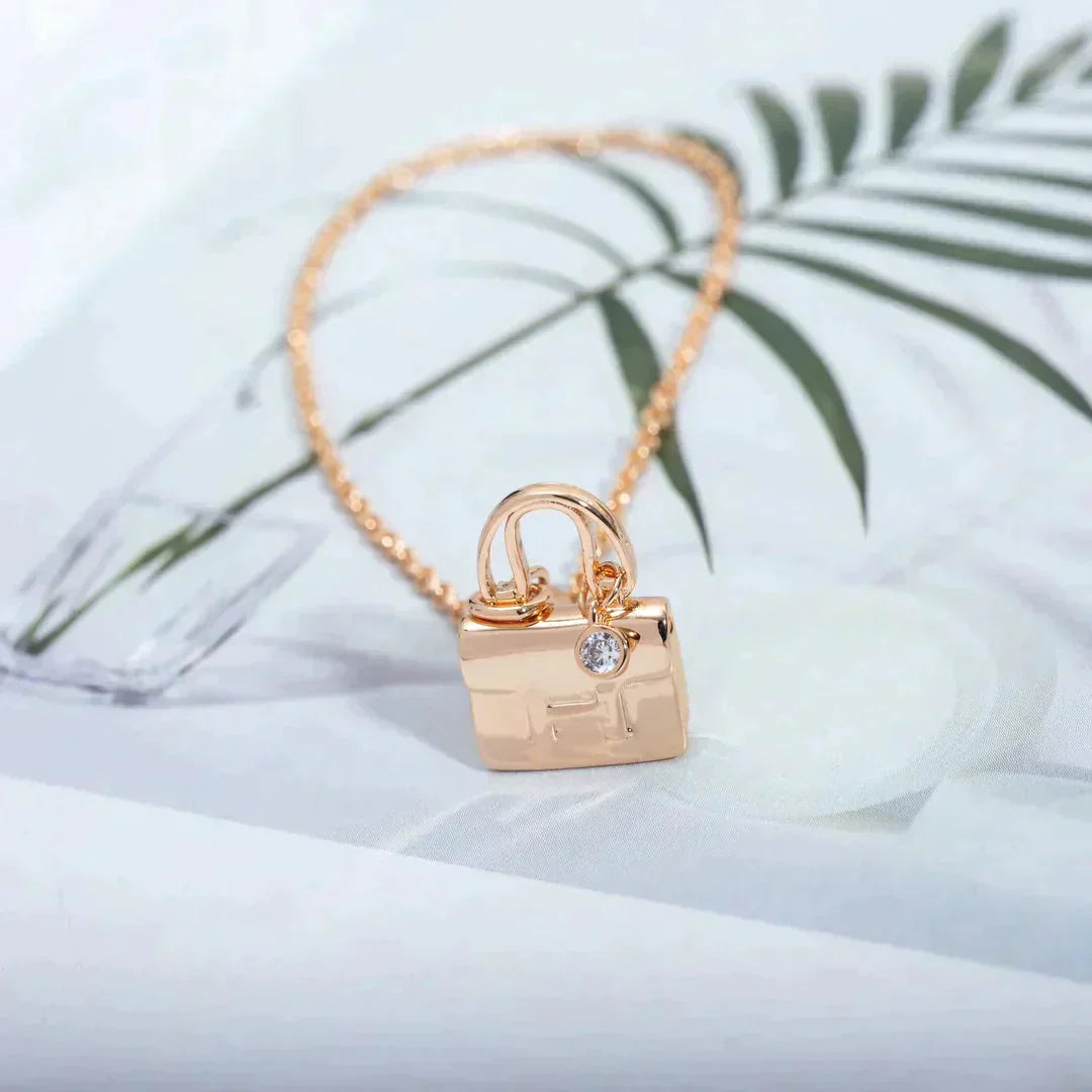 [Triumph Jewelry]AMULETTE PEDANT ROSE GOLD NECKLACE