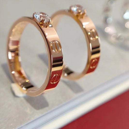 [Triumph Jewelry]LOVE RING 3.6MM 1 BIG DIAMOND