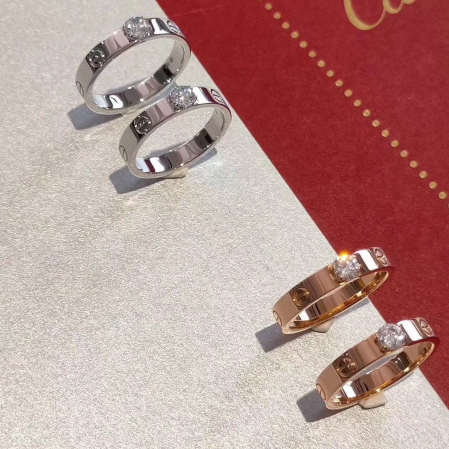 [Triumph Jewelry]LOVE RING 3.6MM 1 BIG DIAMOND