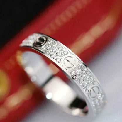 [Triumph Jewelry]LOVE RING 3.6MM DIAMOND PAVED