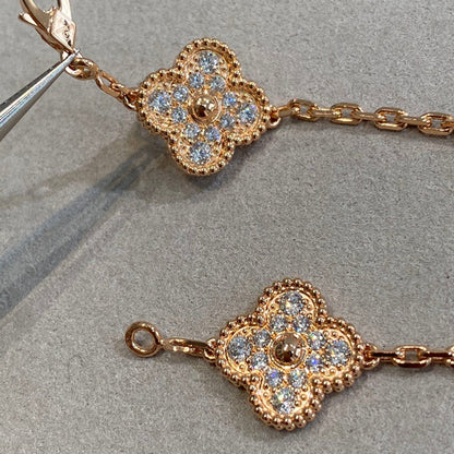 [StTriumph Jewelryar Jewelry] CLOVER 5 MOTIF FULL DIAMOND BRACELET COLLECTION