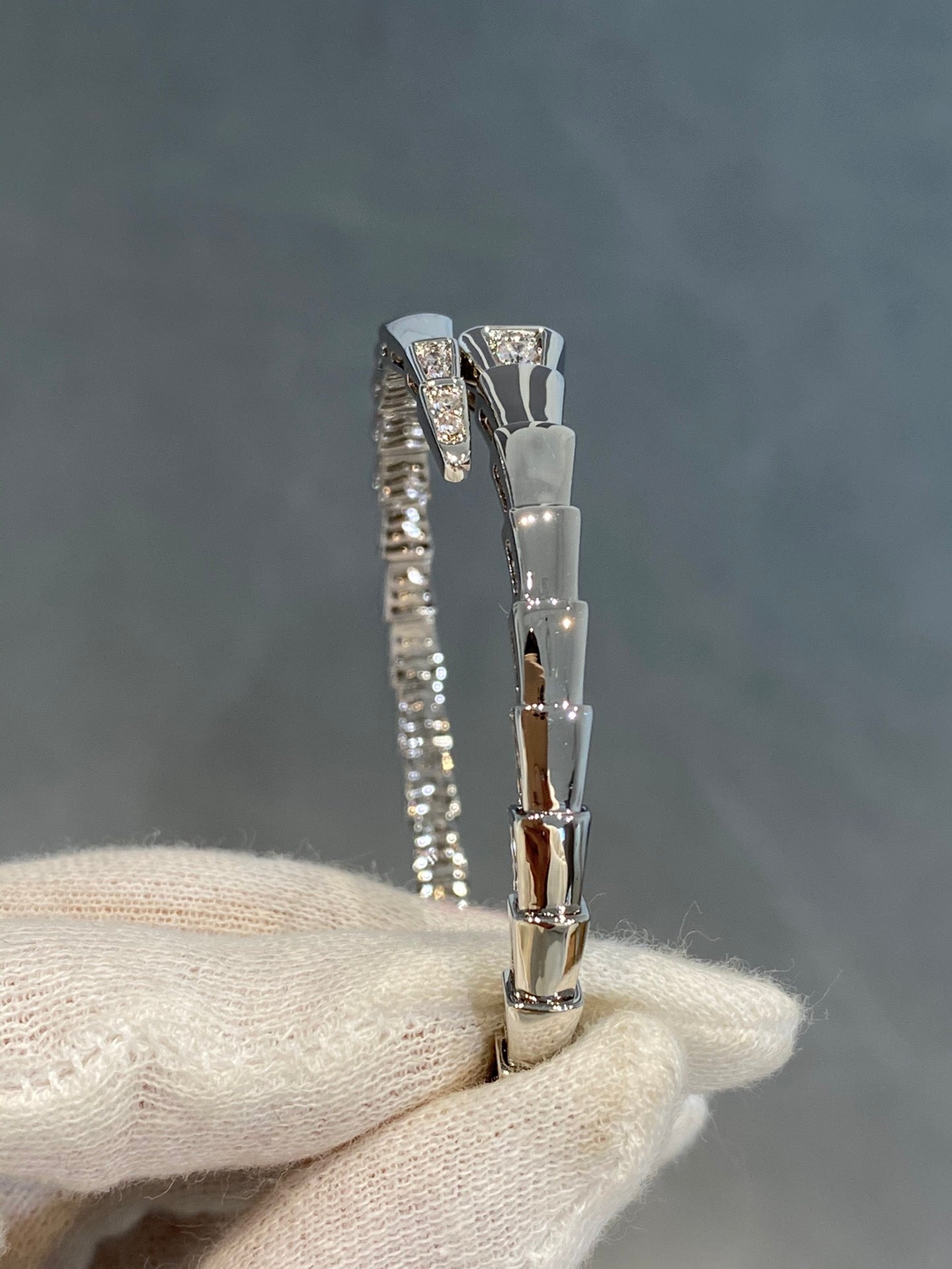 [Triumph Jewelry]SERPENTI BRACELET DIAMONDS SILVER