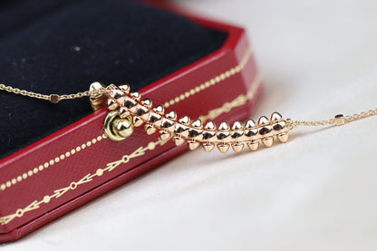 [Triumph Jewelry]CLASH PINK GOLD NECKLACE