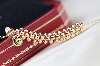 [Triumph Jewelry]CLASH PINK GOLD NECKLACE