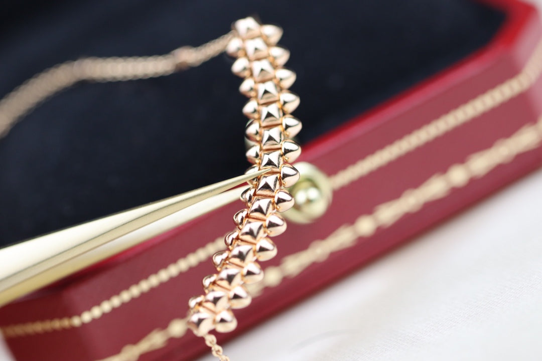 [Triumph Jewelry]CLASH PINK GOLD NECKLACE