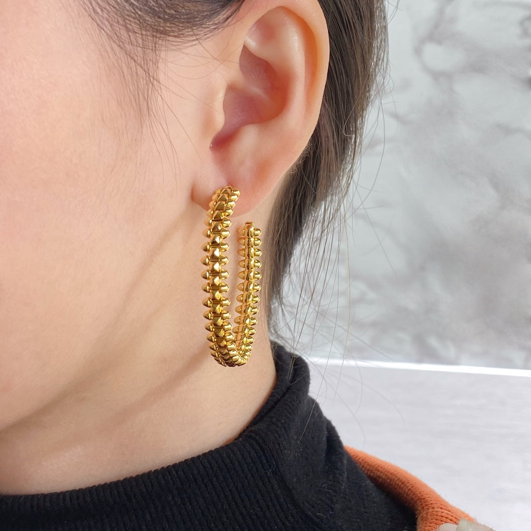 [Triumph Jewelry]CLASH HOOP EARRINGS