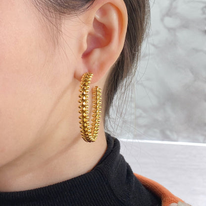 [Triumph Jewelry]CLASH HOOP EARRINGS