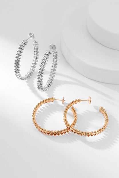 [Triumph Jewelry]CLASH HOOP EARRINGS