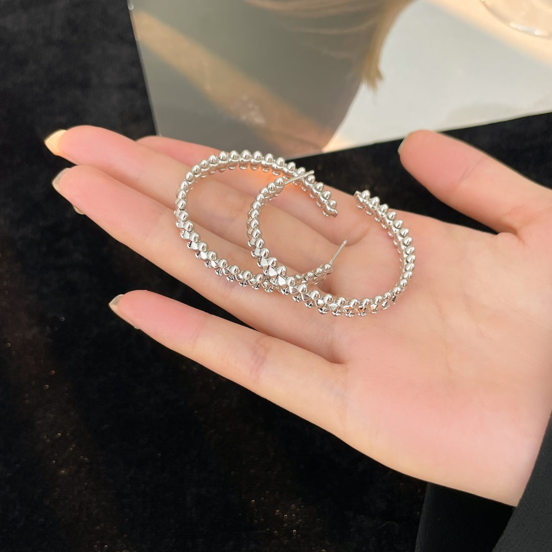 [Triumph Jewelry]CLASH HOOP EARRINGS