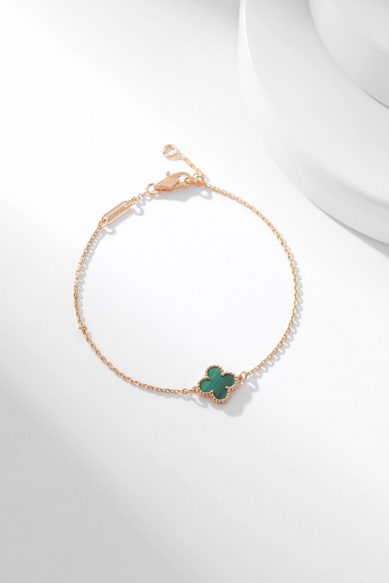 [Triumph Jewelry]CLOVER BRACELET MALACHITE 1 MOTIF