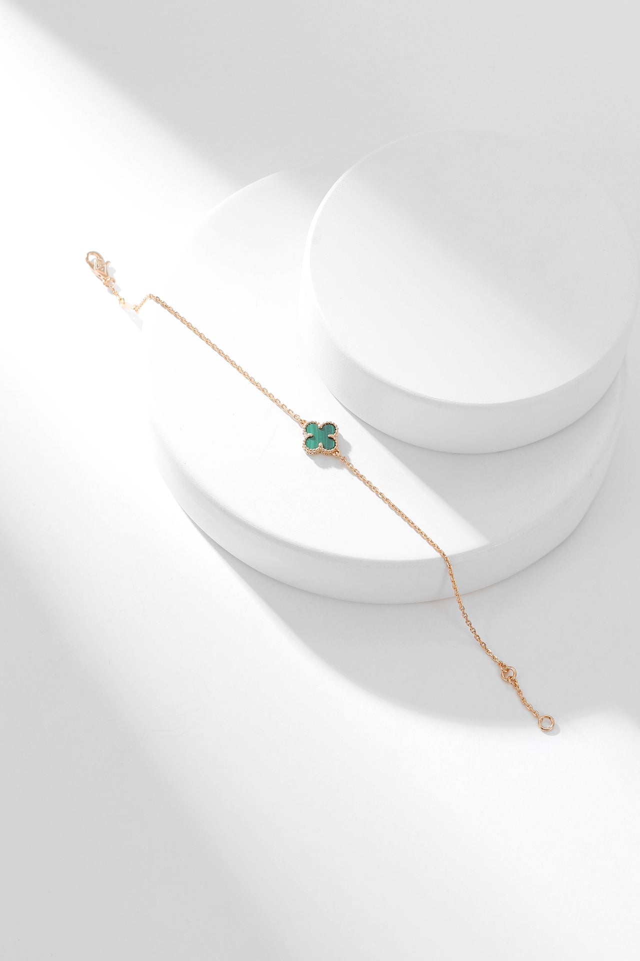 [Triumph Jewelry]CLOVER BRACELET MALACHITE 1 MOTIF