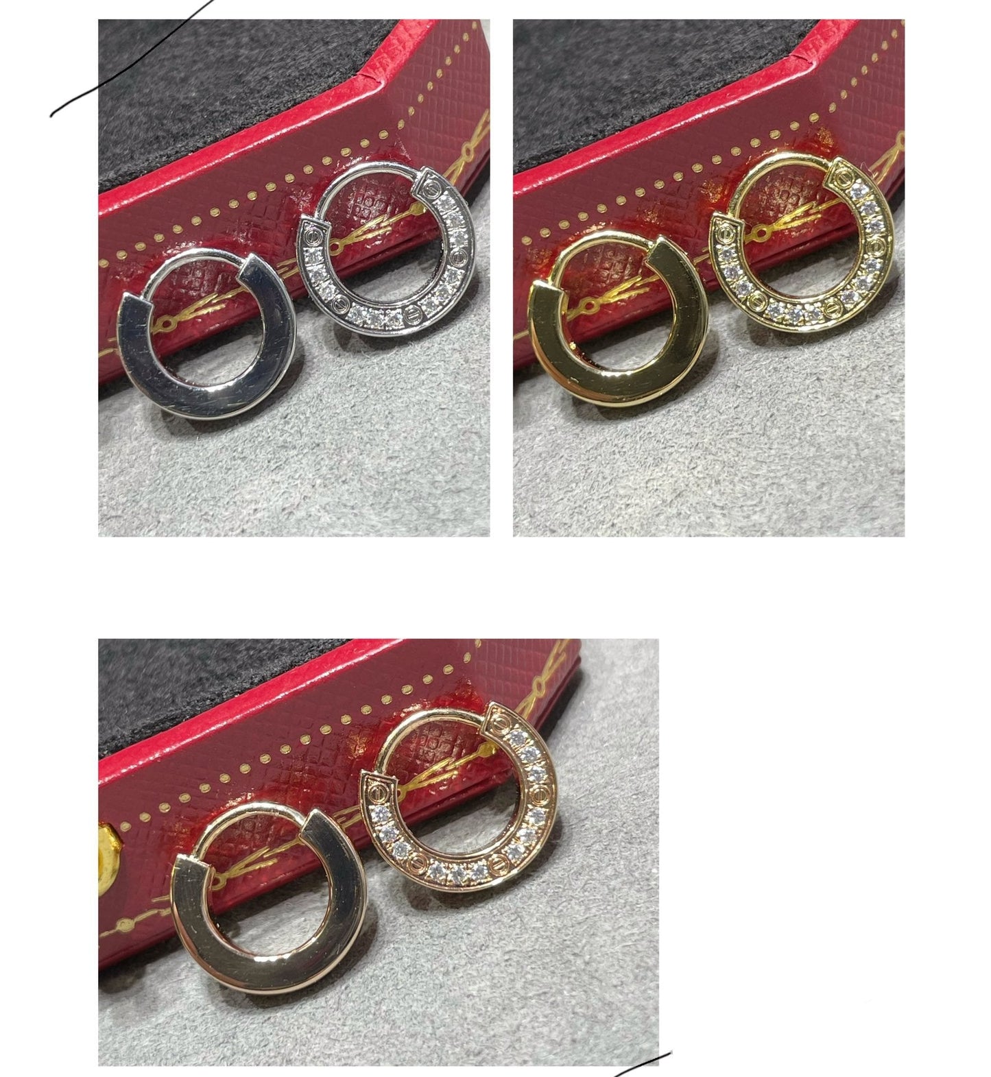 [Triumph Jewelry]LOVE DIAMOND EARRINGS