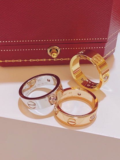 [Triumph Jewelry]Three-Diamond Ring