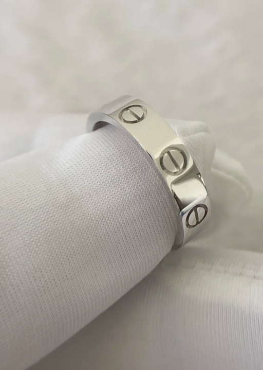 [Triumph Jewelry]LOVE RING 4MM 1 DIAMOND SILVER