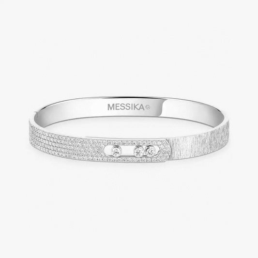 [Triumph Jewelry]2026 BRAND-NEW FROSTED BRACELET WITH DIAMONDS THREE COLORS