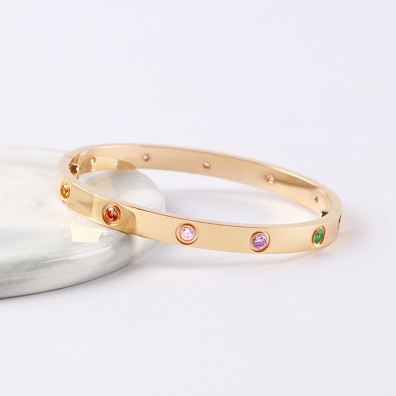 [Triumph Jewelry] 2026 NEW 6.1MM COLORED GEMSTONE BRACELET