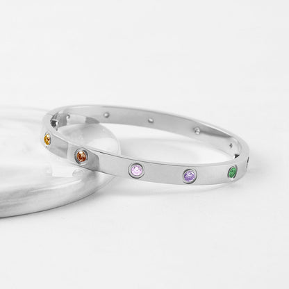 [Triumph Jewelry] 2026 NEW 6.1MM COLORED GEMSTONE BRACELET