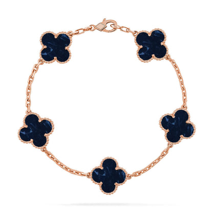 [Triumph Jewelry]CLOVER 5 MOTIF PIETERSITE BRACELET COLLECTION