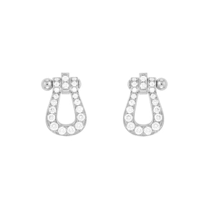 [Triumph Jewelry]FORCE 10 FULL DIAMOND STUD EARRINGS MINI MODEL