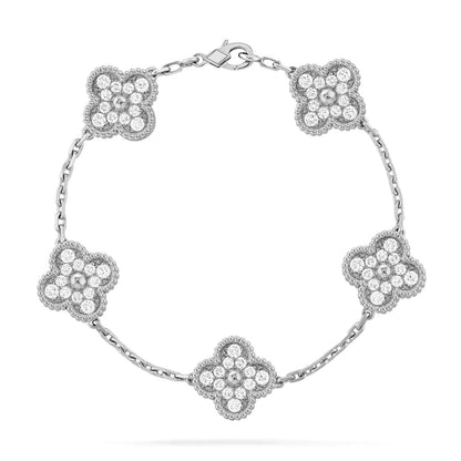 [StTriumph Jewelryar Jewelry] CLOVER 5 MOTIF FULL DIAMOND BRACELET COLLECTION