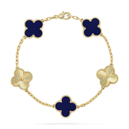[Triumph Jewelry]CLOVER 5 MOTIF LAPIS LAZULI BRACELET COLLECTION