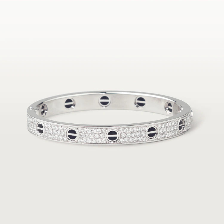 [Triumph Jewelry]LOVE BRACELET 6.1MM DIAMOND-PAVED CERAMIC