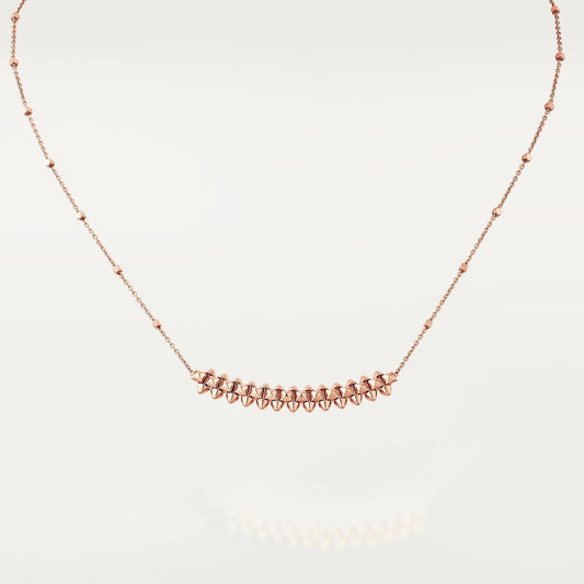 [Triumph Jewelry]CLASH PINK GOLD NECKLACE