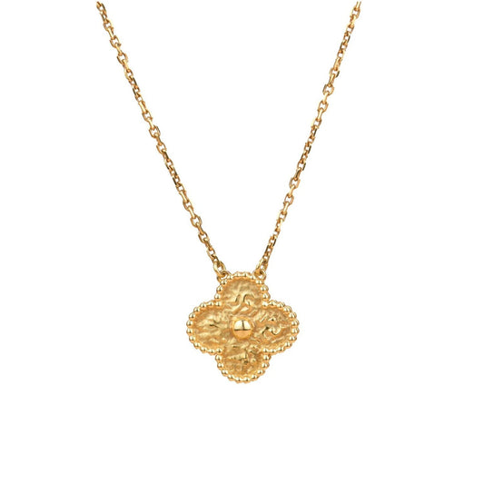 [Triumph Jewelry]CLOVER 15MM  BRONZING NECKLACE